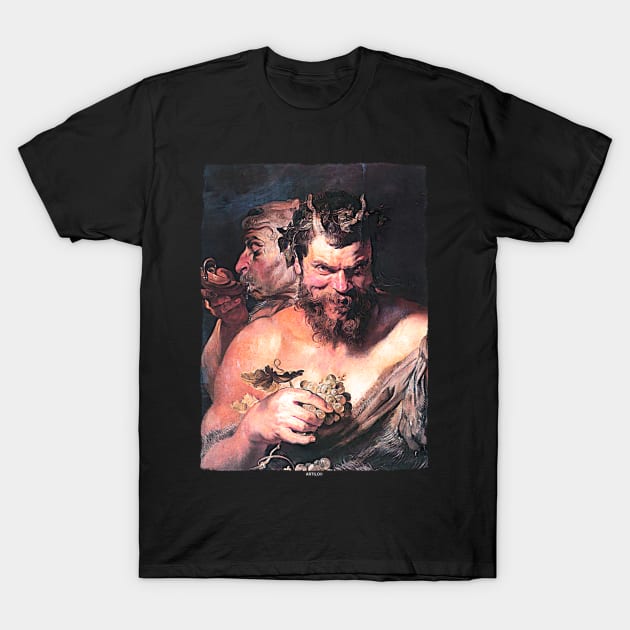 Two Satyrs (1618-19) - Peter Paul Rubens T-Shirt by Artilo